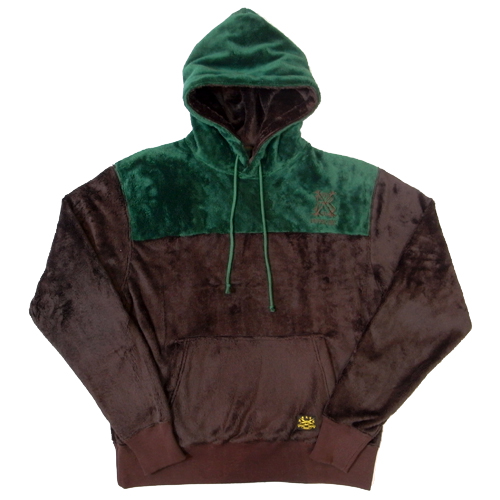 BBP BX FLEECE PULL OVER HOODIE<br />
[BROWN/GREEN]