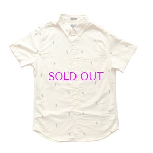 画像1: J.CREW Slim short-sleeve printed oxford shirt