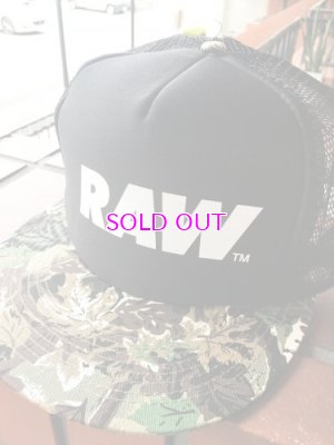 画像1: RAW /LOGO MESH TRUCKER SNAPBACK HAT