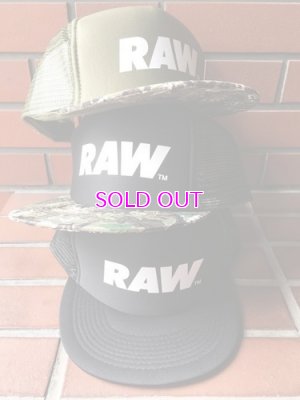 画像3: RAW /LOGO MESH TRUCKER SNAPBACK HAT