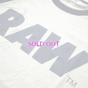 画像2: RAW BIG LOGO 5.2 OZ. RAGLAN T-SHIRT