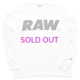 RAW BIG LOGO L/S T-SHIRT(CHAMPION®)