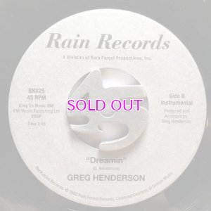 画像2: GREG HENDERSON / DREAMIN 7inch  