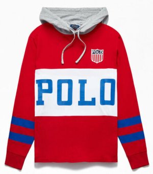 画像1: Polo Ralph Lauren Track k-swiss L/S Hoodie T-shirts