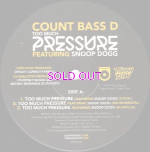 画像3: COUNT BASS D  / TOO MUCH PRESSURE 12"