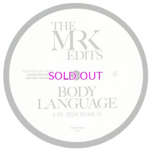 画像2: MR.K (DANNY KRIVIT)  / STICK TOGETHER/BODY LANGUAGE 12"