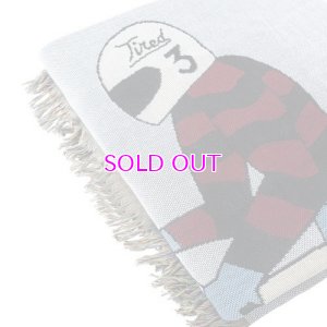 画像2: TIRED WOVEN COLLAGE THROW BLANKET