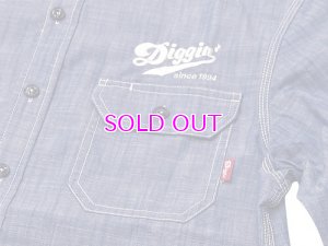 画像2: SD "Diggin♪" L/S CHAMBRAY SHIRT 