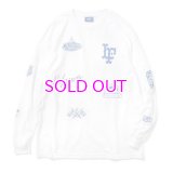 LFYT ALLOVER CHAMPION EMBLEM L/S TEE 