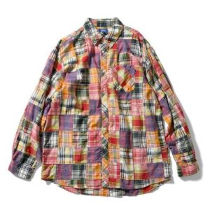 画像1: LFYT PATCHWORK BIG SILHOUETTE SHIRT