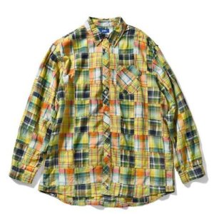 画像1: LFYT PATCHWORK BIG SILHOUETTE SHIRT