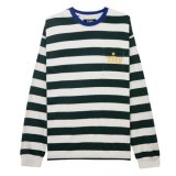 TIRED / SQUIGGLY LOGO STRIPED POCKET LS