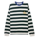 TIRED / SQUIGGLY LOGO STRIPED POCKET LS