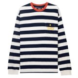TIRED / SQUIGGLY LOGO STRIPED POCKET LS