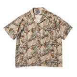 LFYT - PATTERNED OPEN COLLAR S/S SHIRT 