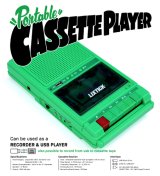 LIXTICK PORTABLE CASSETTE PLAYER (ONLY DECK)