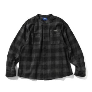 画像2: LFYT / NEP TWILL CHECK BAND COLLAR SHIRT