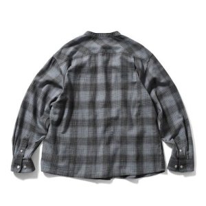画像7: LFYT / NEP TWILL CHECK BAND COLLAR SHIRT