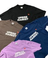 upriseMARKET / Standard Logo +Tag Garment Dye Tee