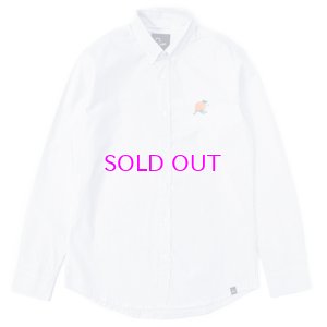 画像1: BY PARRA OXFORD STRIPE SHIRT ORANGE JUICE 
