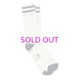 DQM STRIPED CREW SOCK