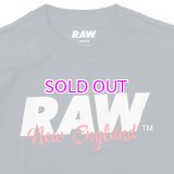 RAW NEW ENGLAND SCRIPT TEE