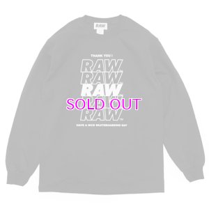 画像1: RAW THANKS L/S TEE