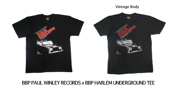 BBP PAUL WINLEY RECORDS x BBP HARLEM UNDERGROUND TEE