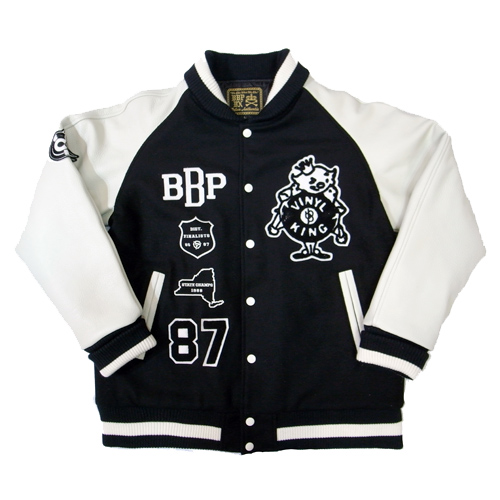 BBP VARSITY JACKET 5th MODEL[BLACK/WHITE]