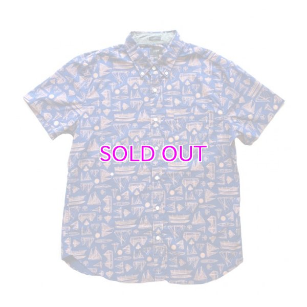 画像1: J.CREW Slim short-sleeve printed shirt (1)