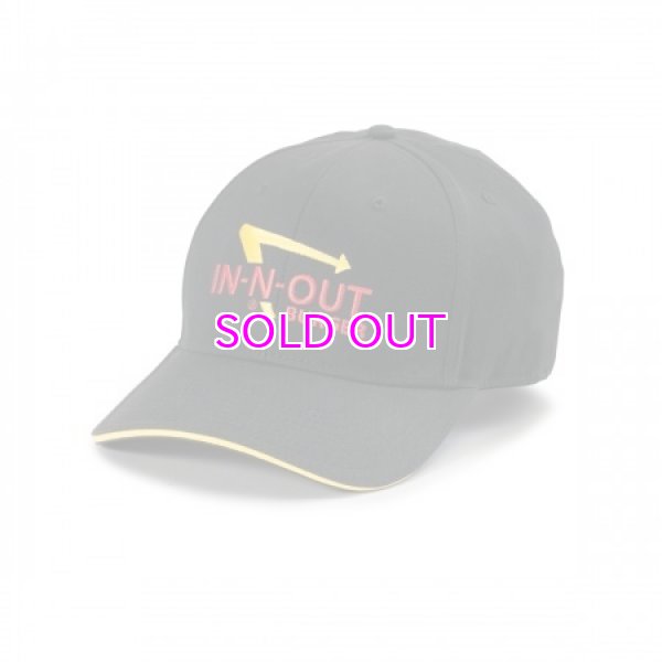 画像1: IN-N-OUT-BURGER / BLACK LOGO HAT (1)