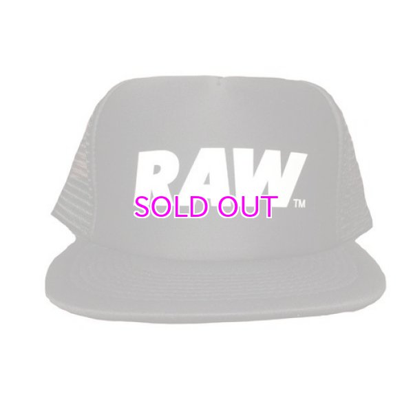 画像2: RAW /LOGO MESH TRUCKER SNAPBACK HAT (2)