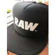 画像1: RAW /LOGO MESH TRUCKER SNAPBACK HAT (1)