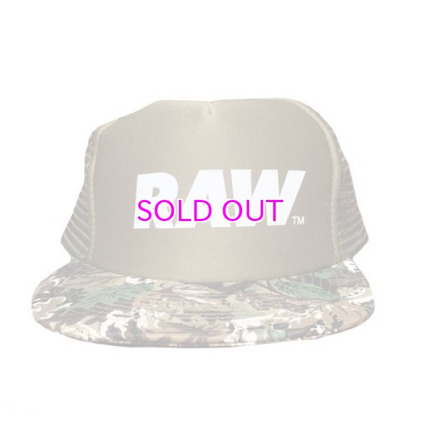 画像2: RAW /LOGO MESH TRUCKER SNAPBACK HAT (2)