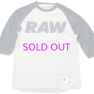 画像: RAW BIG LOGO 5.2 OZ. RAGLAN T-SHIRT