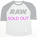 画像: RAW BIG LOGO 5.2 OZ. RAGLAN T-SHIRT