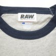 画像3: RAW BIG LOGO 5.2 OZ. RAGLAN T-SHIRT (3)