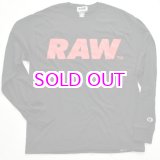 画像: RAW BIG LOGO L/S T-SHIRT(CHAMPION®)