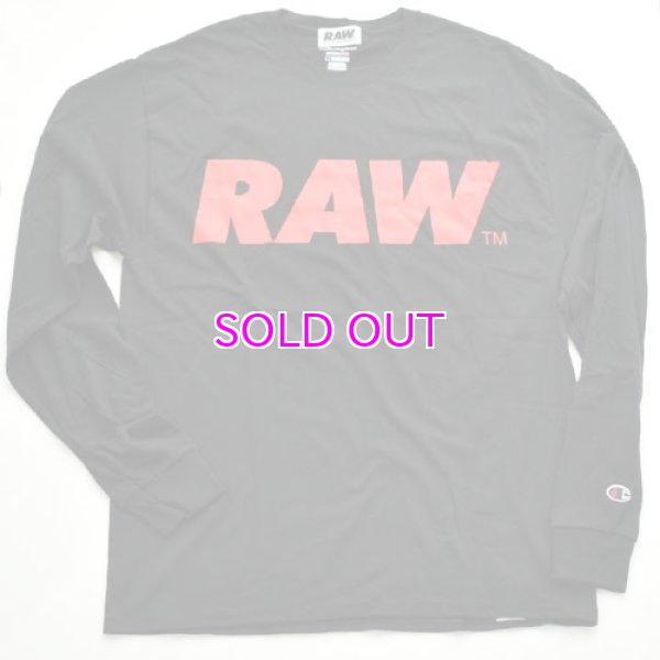 画像1: RAW BIG LOGO L/S T-SHIRT(CHAMPION®) (1)