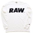 画像1: RAW BIG LOGO L/S T-SHIRT(CHAMPION®) (1)