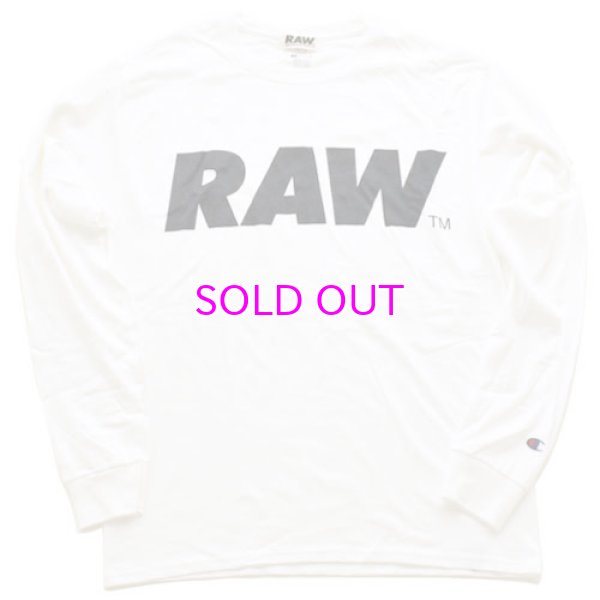 画像1: RAW BIG LOGO L/S T-SHIRT(CHAMPION®) (1)