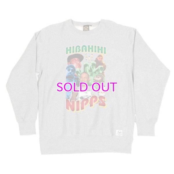 画像1: NIPPS x BBP “HIBAHIHI” Crewneck Sweat Shirt (1)