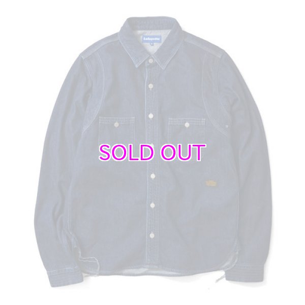 画像1: Lafayette CLASSIC WASHED DENIM FATIGUE SHIRT (1)