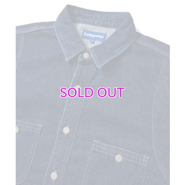 画像5: Lafayette CLASSIC WASHED DENIM FATIGUE SHIRT (5)