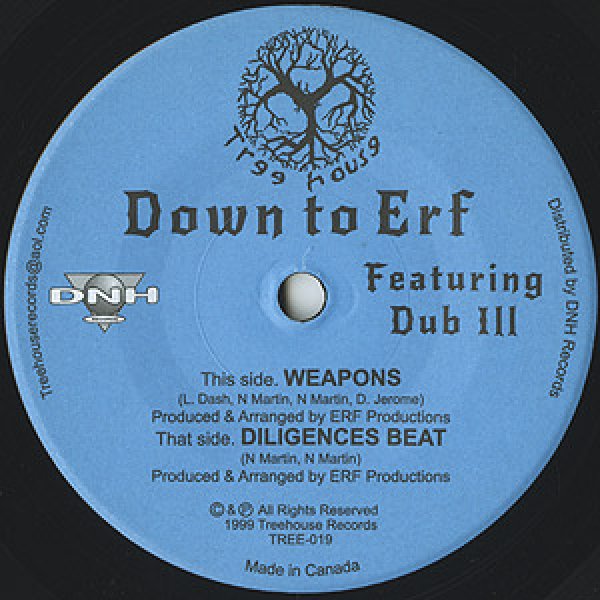 画像1: Down To Erf / Weapons / Diligence Beat 7inch   (1)