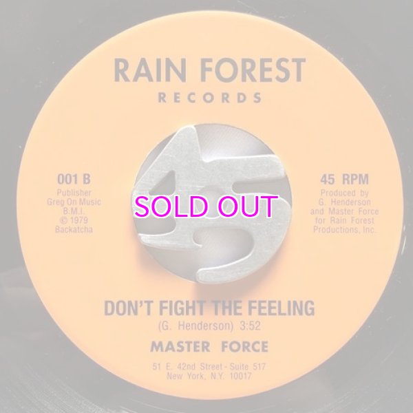 画像2: Master Force ‎– Hey Girl / Don't Fight The Feeling 7inch   (2)