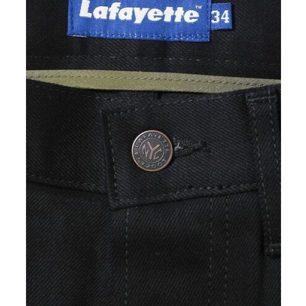 画像3: Lafayette 5 POCKET BLACK DENIM PANTS - BAGGIE FIT (3)