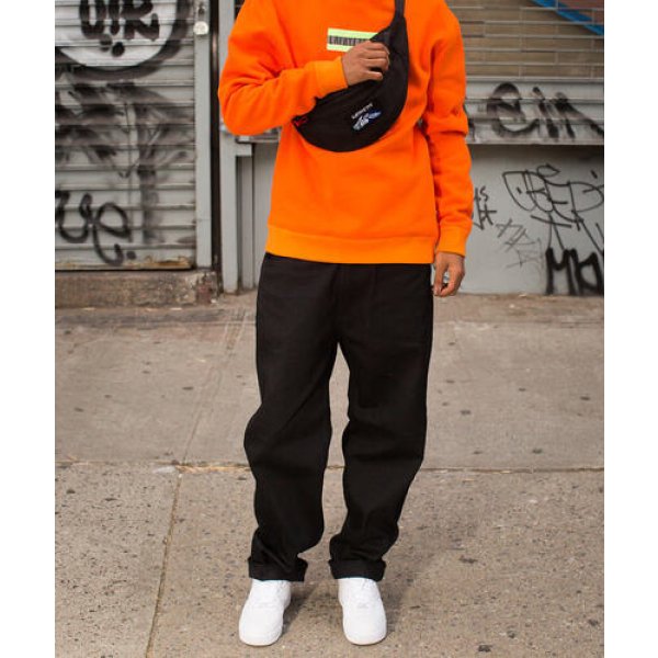 画像12: Lafayette 5 POCKET BLACK DENIM PANTS - BAGGIE FIT (12)