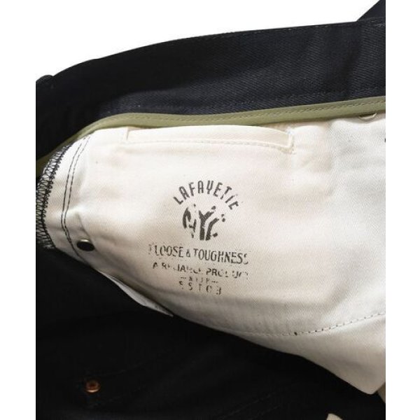 画像6: Lafayette 5 POCKET BLACK DENIM PANTS - BAGGIE FIT (6)