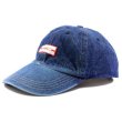 画像2: upriseMARKET Juke box Label Logo Denim Baseball Hat  (2)